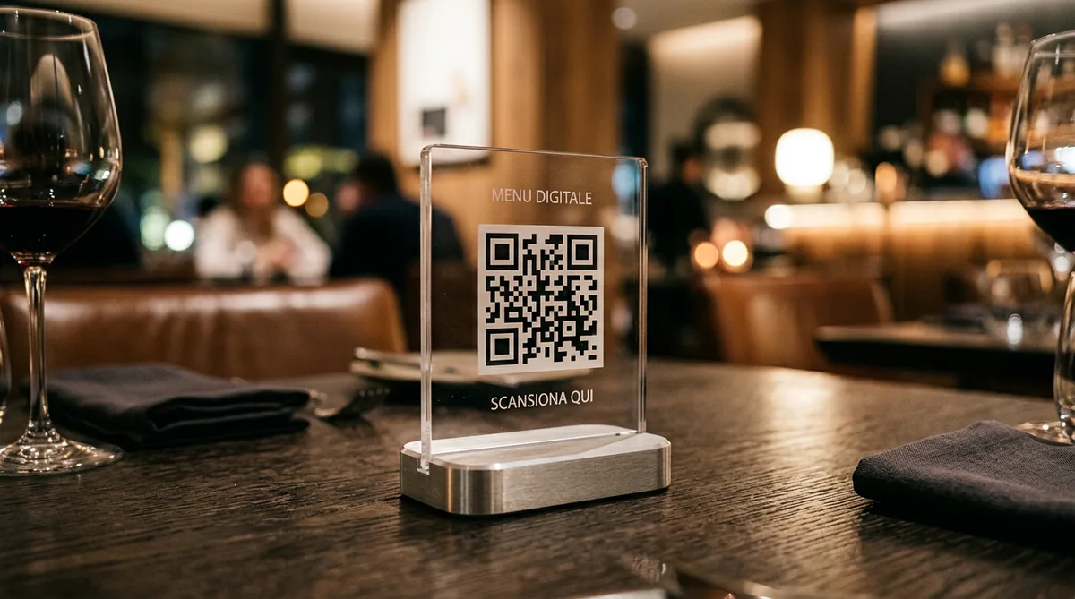 QR code su plexiglass Seristudio